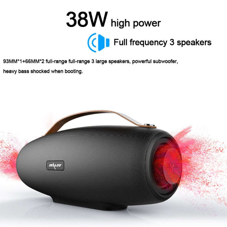 ZEALOT S27 Multifunctional Bass Wireless Bluetooth Speaker, Built-in Microphone, Support Bluetoot...
