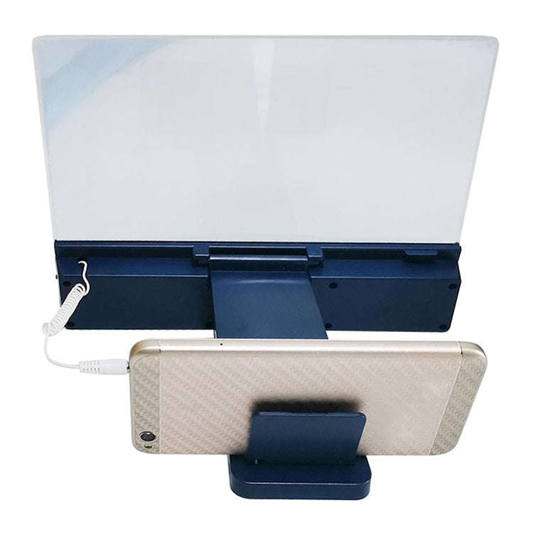 F5 12 inch Universal Mobile Phone Screen Amplifier HD Video Amplifier with Stand & Speaker, Charg...