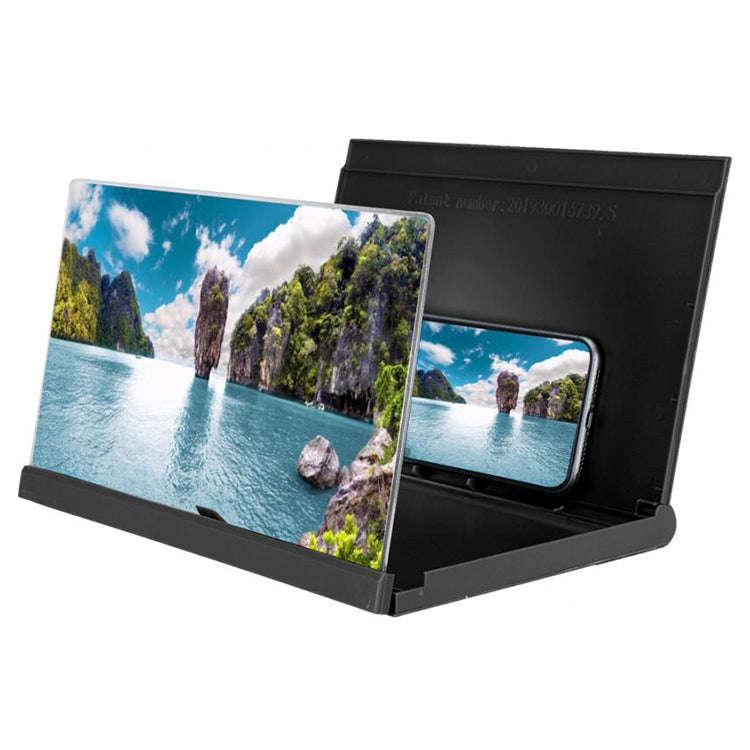 F18 12 inch Rotatable Folding Universal Mobile Phone Screen Amplifier HD Video Amplifier with Blo...