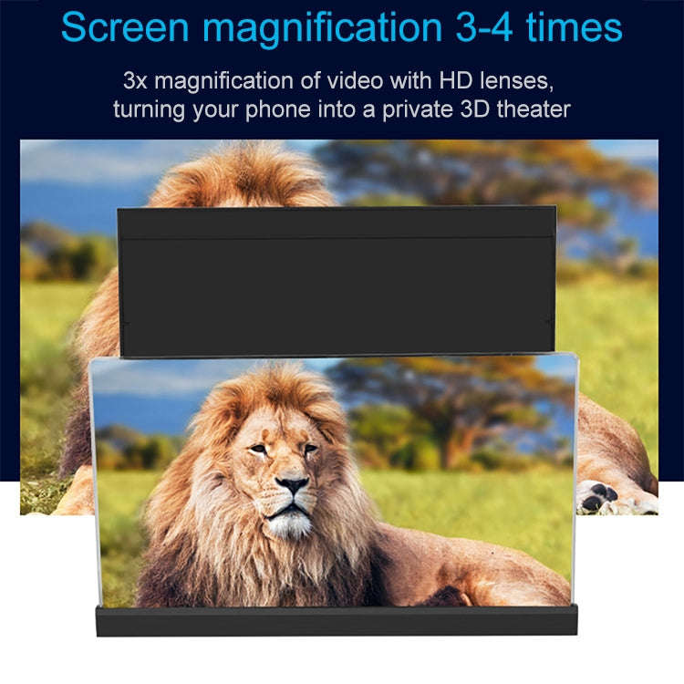 F18 12 inch Rotatable Folding Universal Mobile Phone Screen Amplifier HD Video Amplifier with Blo...