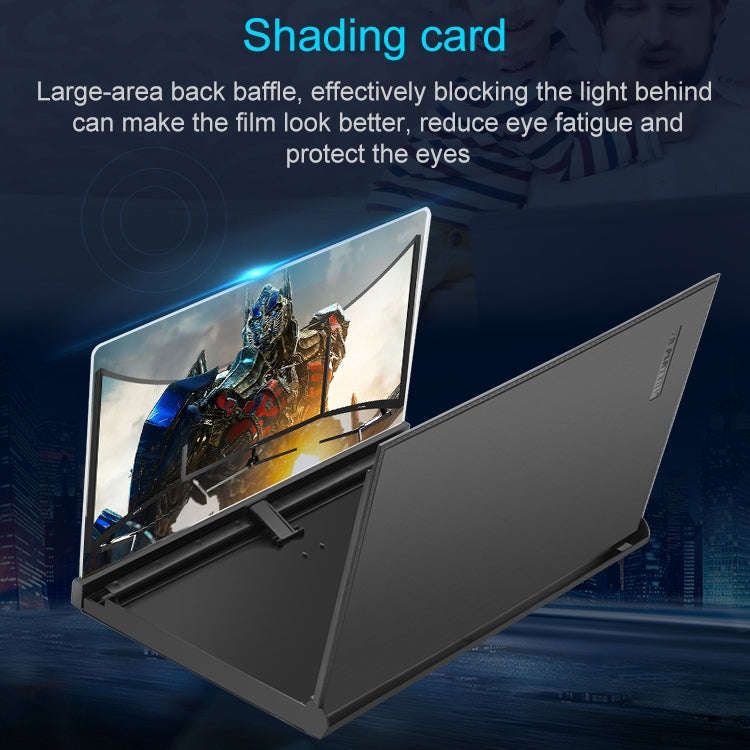 F18 12 inch Rotatable Folding Universal Mobile Phone Screen Amplifier HD Video Amplifier with Blo...
