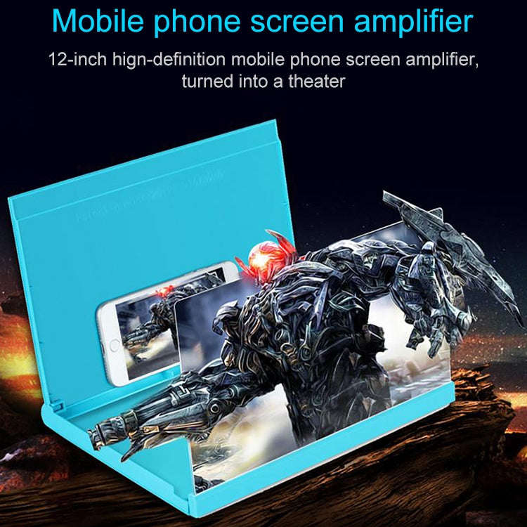 F18 12 inch Rotatable Folding Universal Mobile Phone Screen Amplifier HD Video Amplifier with Blo...