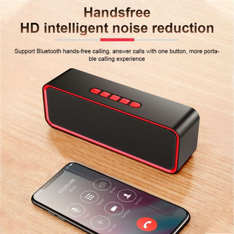 SC211 Portable Subwoofer Wireless Bluetooth Speaker Bluetooth 5.0, Support TF Card & U Disk & 3.5...