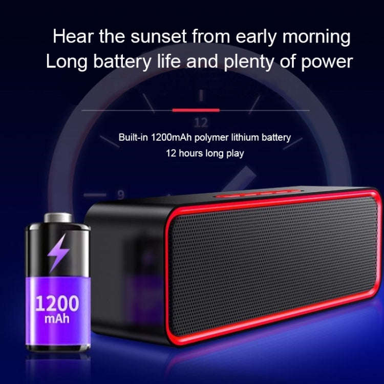SC211 Portable Subwoofer Wireless Bluetooth Speaker Bluetooth 5.0, Support TF Card & U Disk & 3.5...