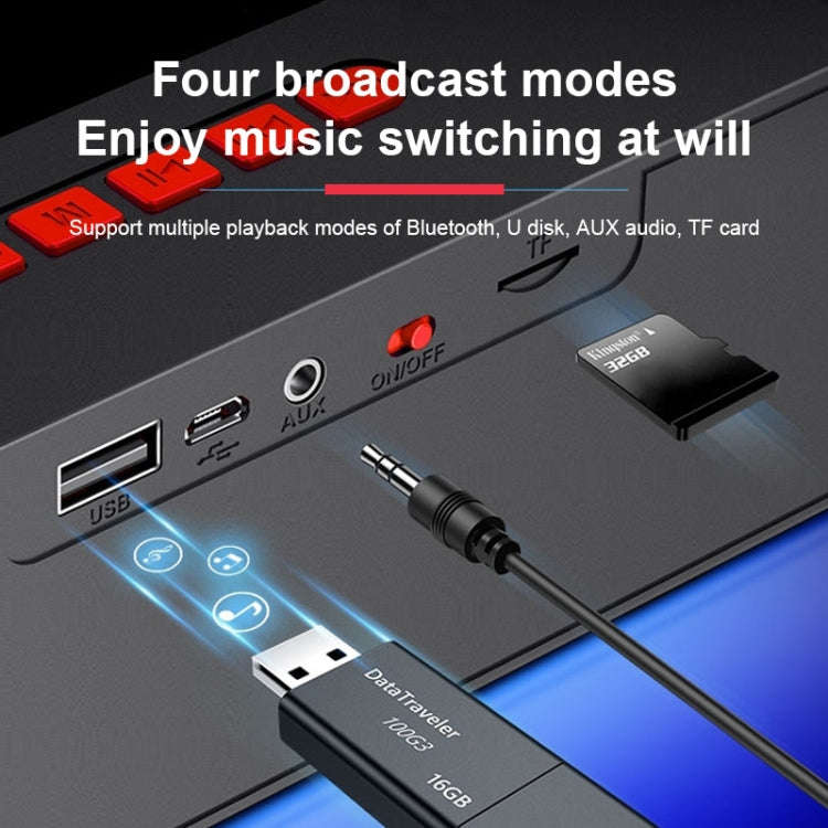 SC211 Portable Subwoofer Wireless Bluetooth Speaker Bluetooth 5.0, Support TF Card & U Disk & 3.5...