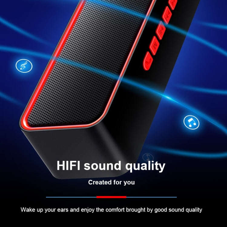 SC211 Portable Subwoofer Wireless Bluetooth Speaker Bluetooth 5.0, Support TF Card & U Disk & 3.5...