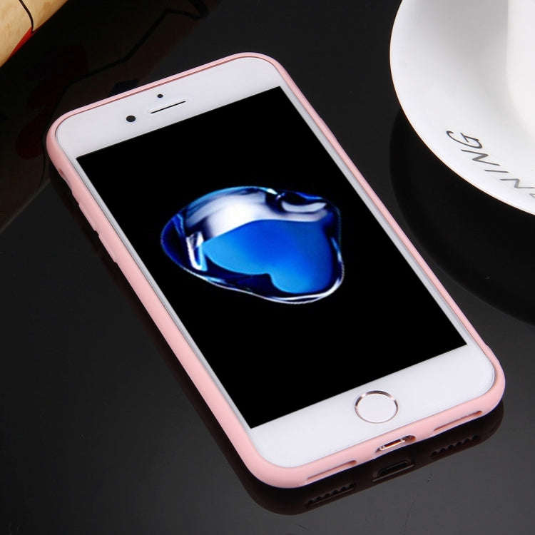 For  iPhone 8 & 7  Solid Color TPU Protective Case Without Round Hole