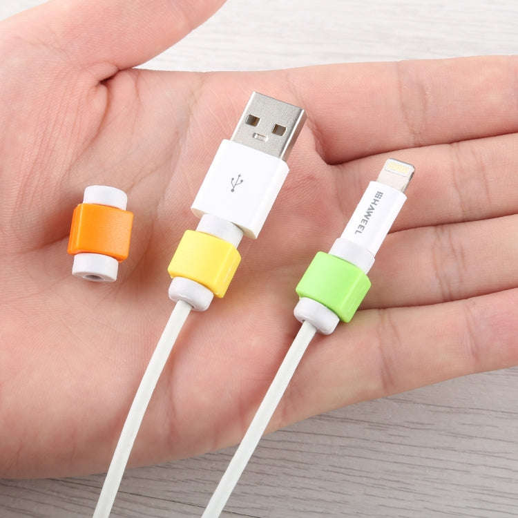 Headphone Wire Data Cable Protection Cover Winder Cord Wrap Organizer, Random Color Delivery, 1PCS