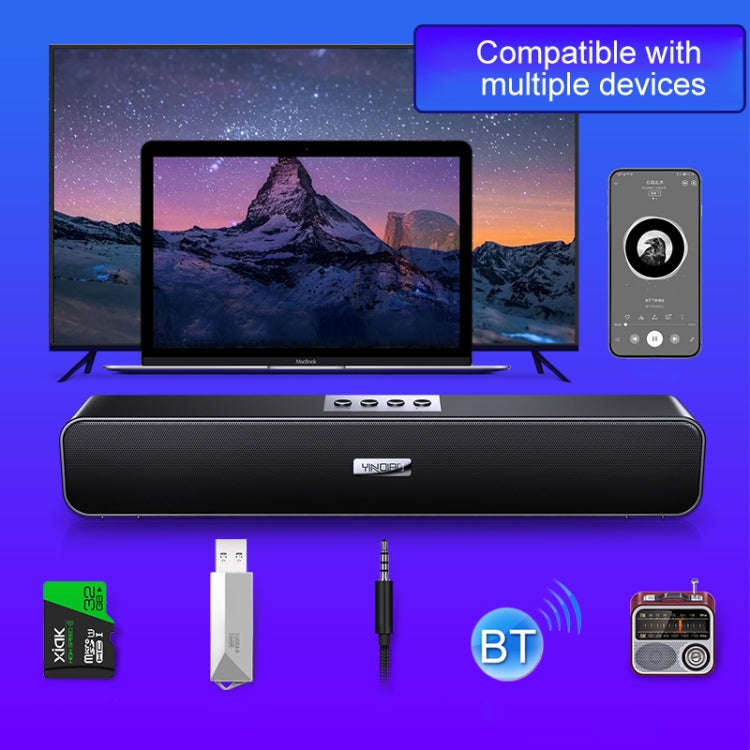 YINDIAO A36 Bluetooth 5.0 Smart Subwoofer Computer Wireless Bluetooth Speaker, Bluetooth Upgrade ...