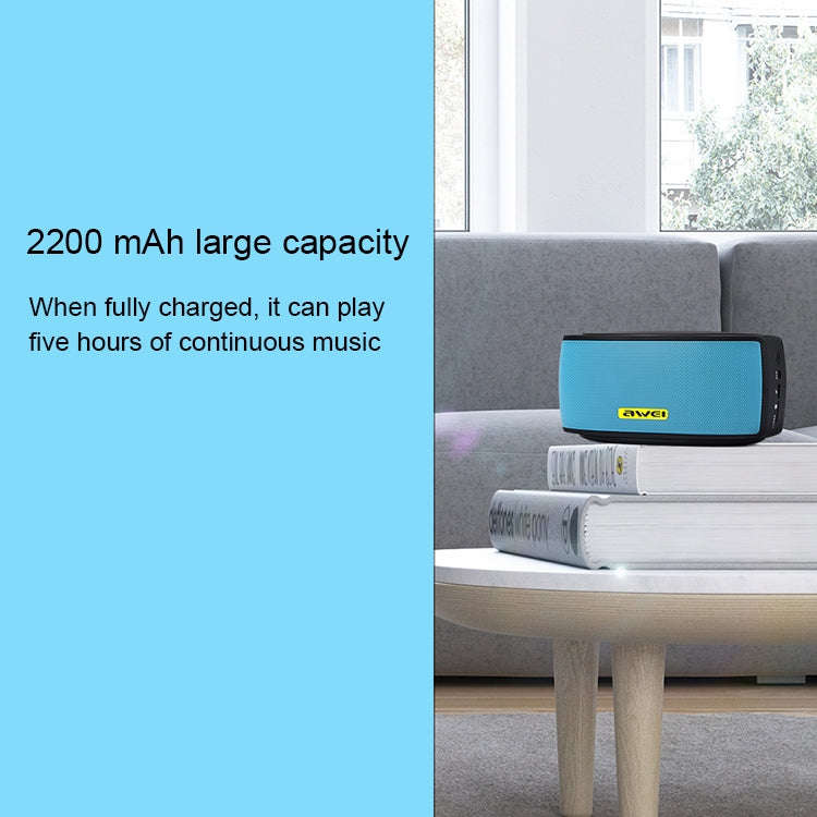 awei Y210 Portable Wireless Bluetooth Speaker V4.2 with Enhanced Bass, Support NFC / TF Card / AU...