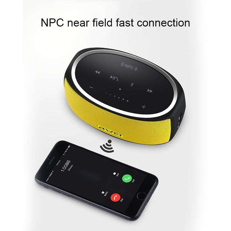 awei Y210 Portable Wireless Bluetooth Speaker V4.2 with Enhanced Bass, Support NFC / TF Card / AU...