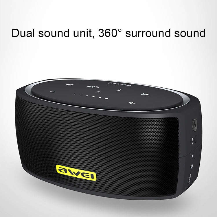 awei Y210 Portable Wireless Bluetooth Speaker V4.2 with Enhanced Bass, Support NFC / TF Card / AU...