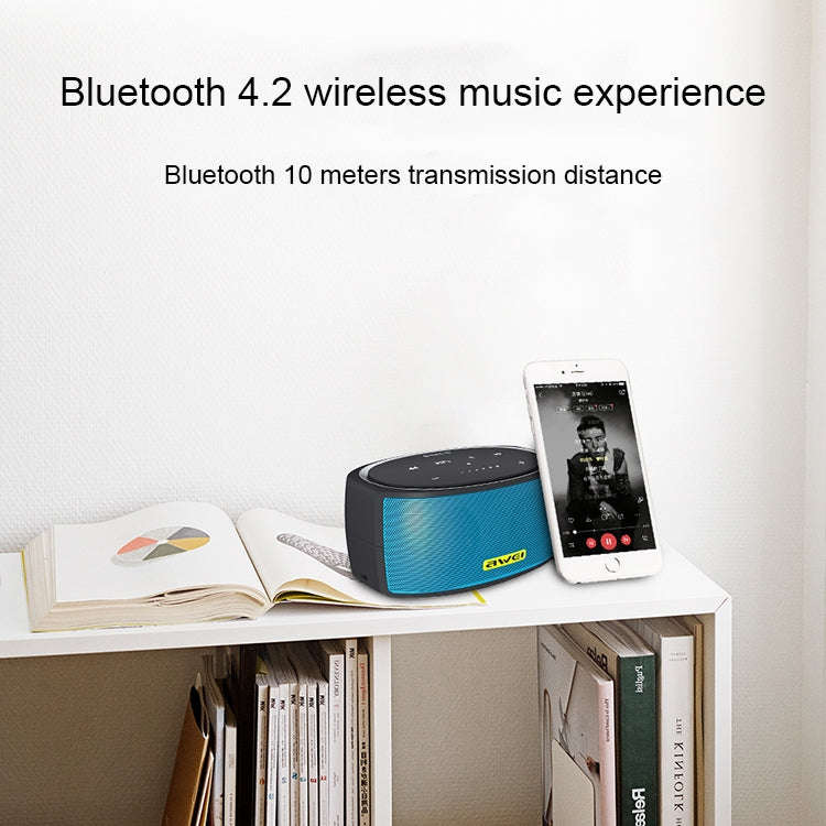 awei Y210 Portable Wireless Bluetooth Speaker V4.2 with Enhanced Bass, Support NFC / TF Card / AU...