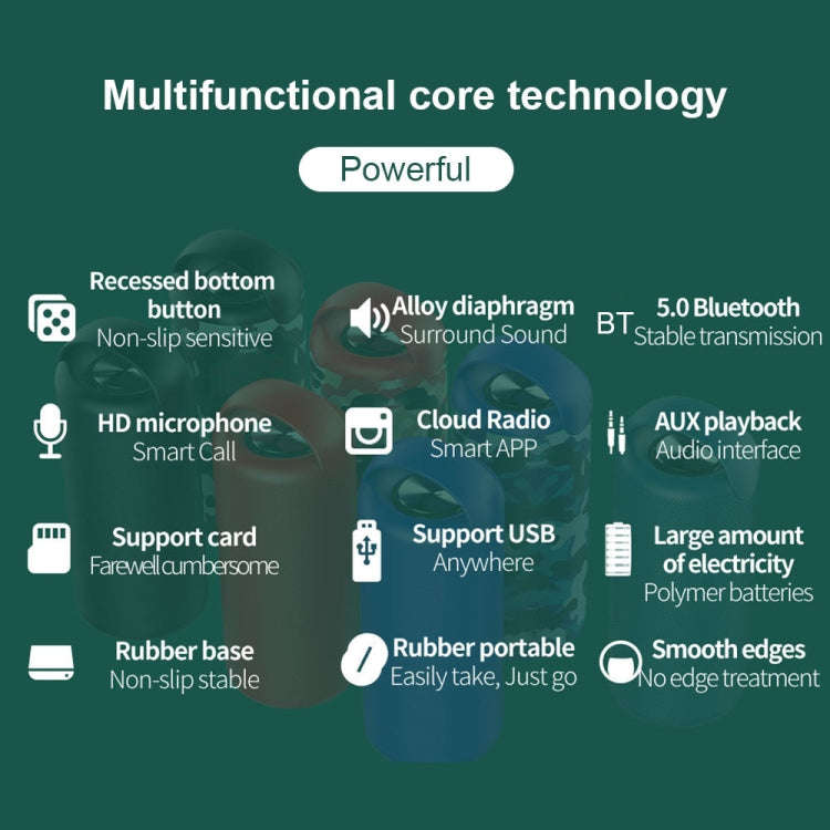 ZEALOT S36 Portable Heavy Bass Wireless Bluetooth Speaker with Built-in Mic, Support Hands-Free C...