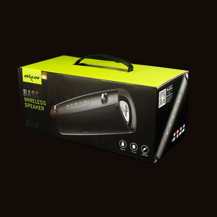 ZEALOT S38 Portable Subwoofer Wireless Bluetooth Speaker with Built-in Mic, Support Hands-Free Ca...