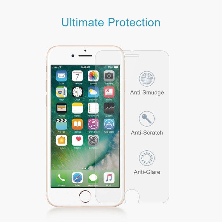 10 PCS for iPhone 8 Plus & iPhone 7 Plus 0.26mm 9H Surface Hardness 2.5D Explosion-proof Tempered...