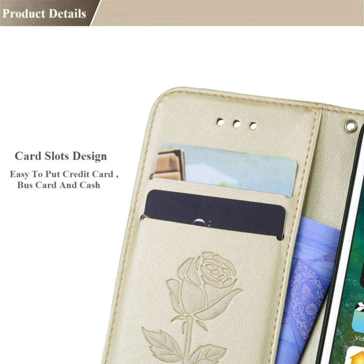 Fro iPhone 8 Plus & 7 Plus   Roses Pressed Flowers Pattern Flip Leather Case with Holder & Card S...