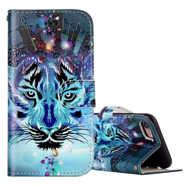 For iPhone 8 & 7 Embossed Horizontal Flip Leather Case with Holder & Card Slots & Wallet & Photo ...