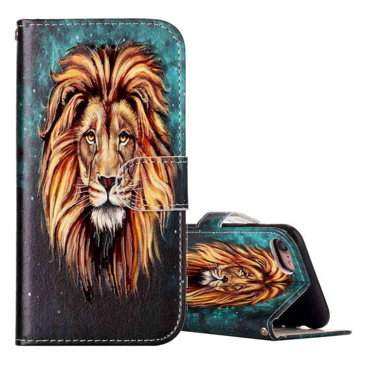 For iPhone 8 & 7 Embossed Horizontal Flip Leather Case with Holder & Card Slots & Wallet & Photo ...