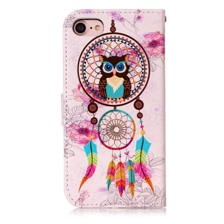For iPhone 8 & 7 Embossed Horizontal Flip Leather Case with Holder & Card Slots & Wallet & Photo ...