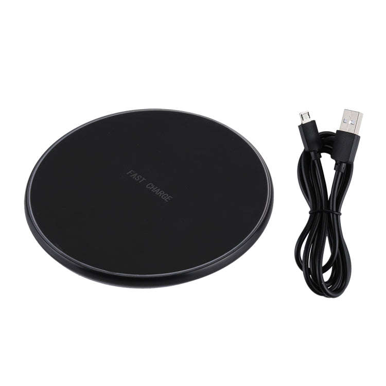 DC 9V 1.67A / 5V 1A Universal Round Shape Qi Standard Fast Wireless Charger with Indicator Light,...