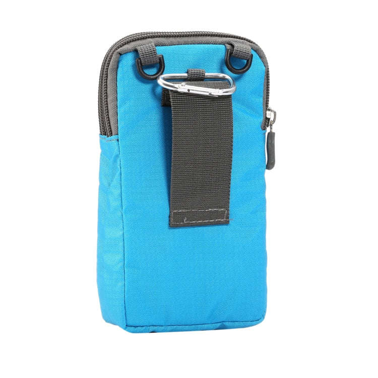 Multi-function Casual Sport Mobile Phone Double Zipper Waist Pack Diagonal Bag for 6.9 Inch or Be...
