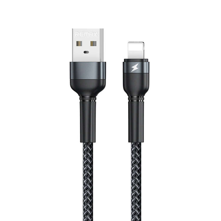 REMAX RC-124i 1m 2.4A USB to 8 Pin Aluminum Alloy Braid Fast Charging Data Cable for iPhone, iPad...