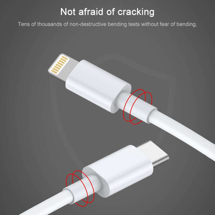 AWEI CL-68 3A Type-C / USB-C to 8 Pin PD Fast Charging Data Cable, Length: 1m