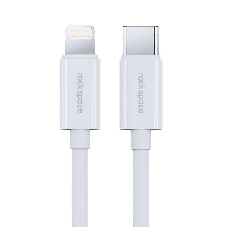 ROCK Space Z19 PD  20W 3A USB-C / Type-C to 8 Pin Fast Charging TPE Data Cable, Cable Length: 1m,...