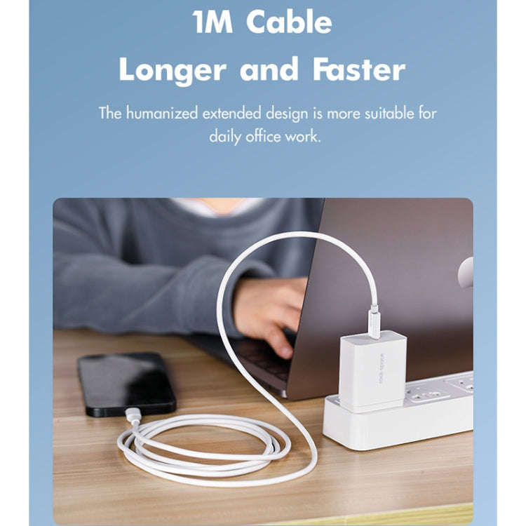 ROCK Space Z19 PD  20W 3A USB-C / Type-C to 8 Pin Fast Charging TPE Data Cable, Cable Length: 1m,...