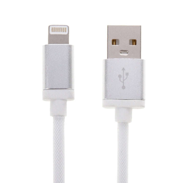 1m Net Style Metal Head 8 Pin to USB Data / Charger Cable