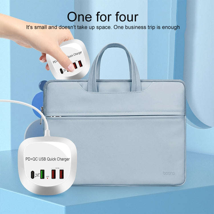WLX-T3P 4 In 1 PD + QC Multi-function Smart Fast Charging USB Charger, WLX-T3P UK Plug, WLX-T3P U...