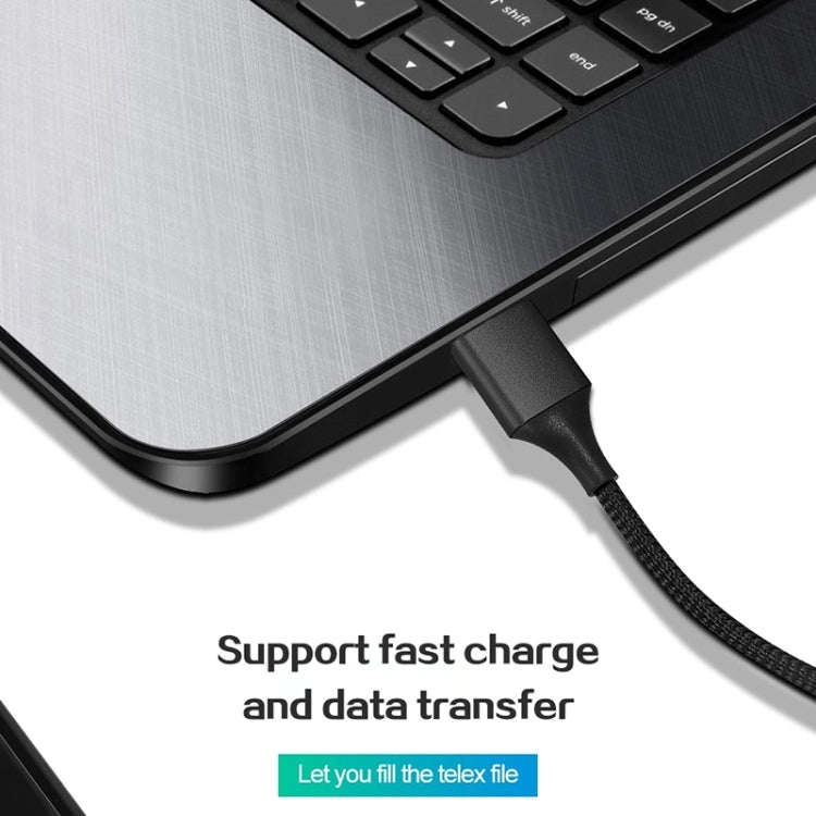 M11 3 in 1 5A USB to 8 Pin + Micro USB + USB-C / Type-C Nylon Braided Magnetic Data Cable, Cable ...