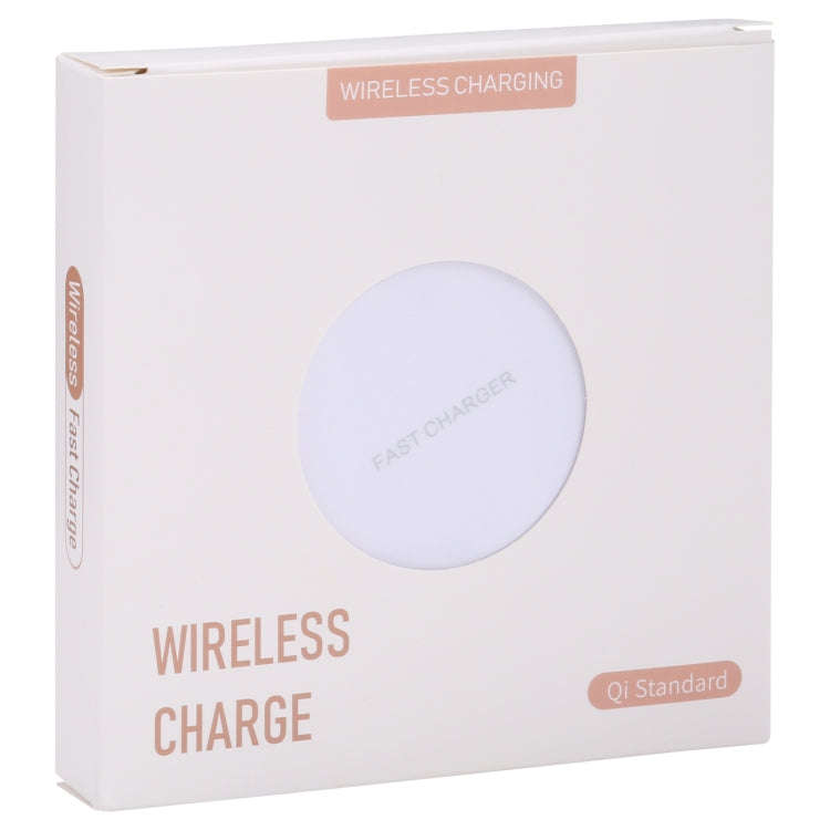 10W QI Plaid Pattern Round Metal Wireless Charger, 10W Metal