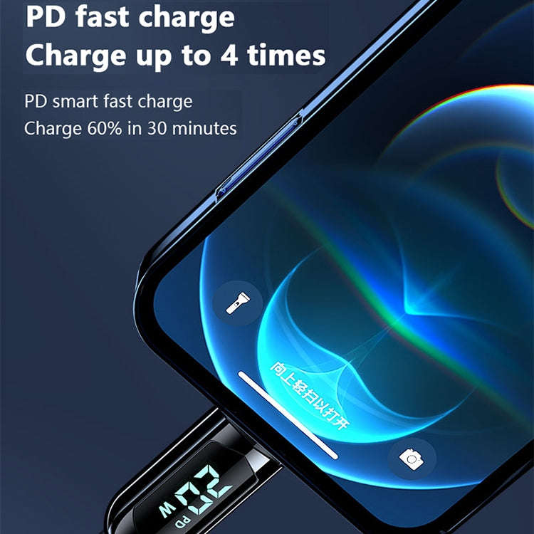 Mutural Li-CC001 1.2m PD20W Digital Display USB-C / Type-C to 8 Pin Charging Data Cable, Type-C t...