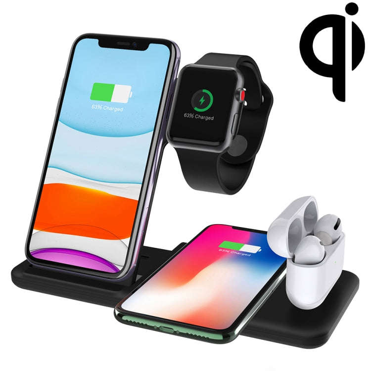 Q20 4 In 1 Wireless Charger Charging Holder Stand Station For iPhone / Apple Watch / AirPods, Sup...
