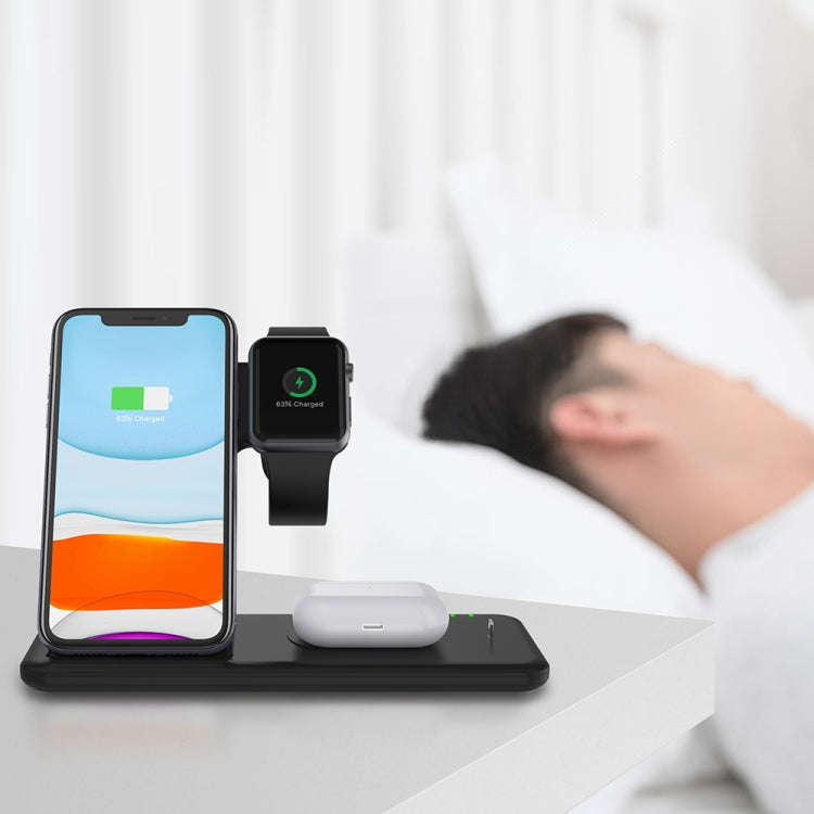 Q20 4 In 1 Wireless Charger Charging Holder Stand Station For iPhone / Apple Watch / AirPods, Sup...