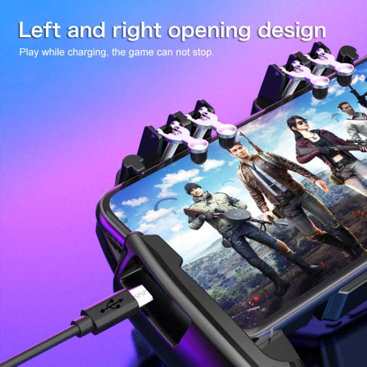 AK77 1200mAh Battery Edition Six-finger Linkage Multi-function Mobile Phone Gamepad with Bracket,...