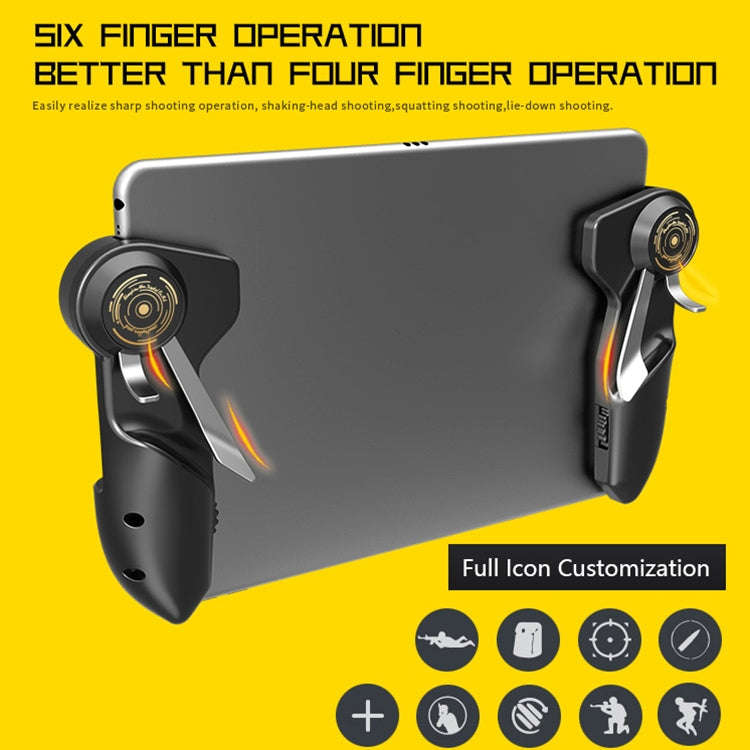 MeMo AKpad6K Snap-on Six Finger Linkage Trigger Imitation Shooting Game Controller for Tablet PC,...