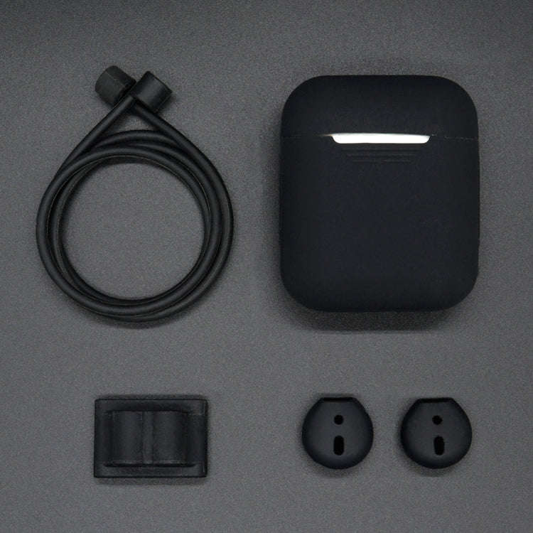 Anti-lost Rope + Silicone Case + Earphone Hang Buckle + Earplug Cover Bluetooth Wireless Earphone...