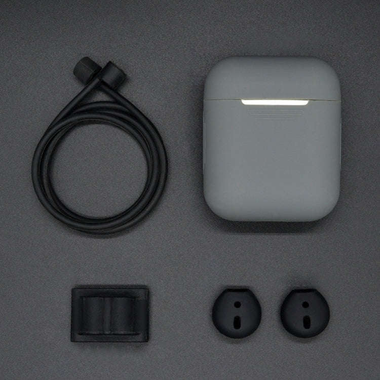 Anti-lost Rope + Silicone Case + Earphone Hang Buckle + Earplug Cover Bluetooth Wireless Earphone...