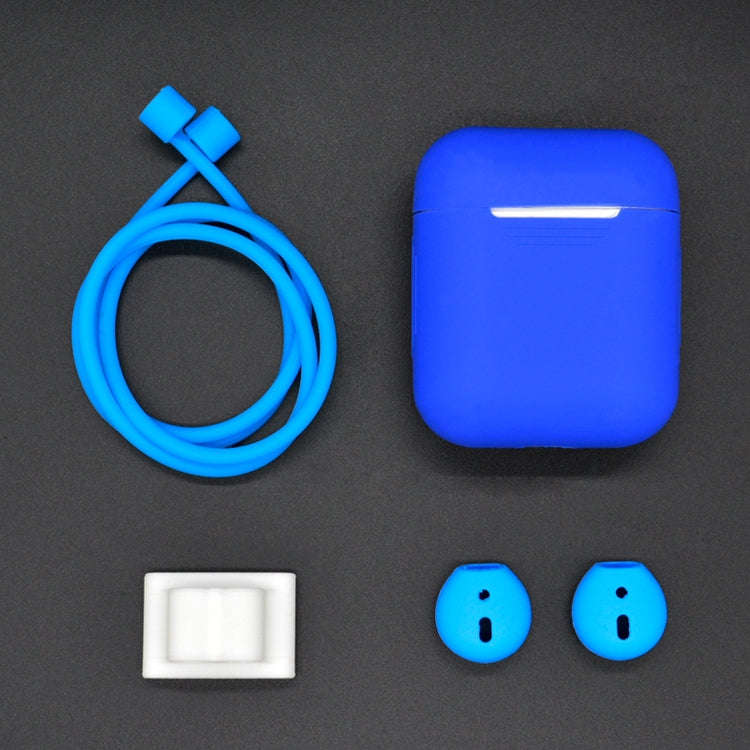 Anti-lost Rope + Silicone Case + Earphone Hang Buckle + Earplug Cover Bluetooth Wireless Earphone...