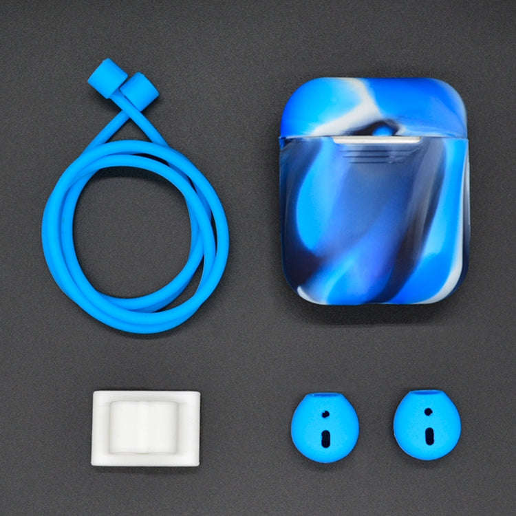 Anti-lost Rope + Silicone Case + Earphone Hang Buckle + Earplug Cover Bluetooth Wireless Earphone...