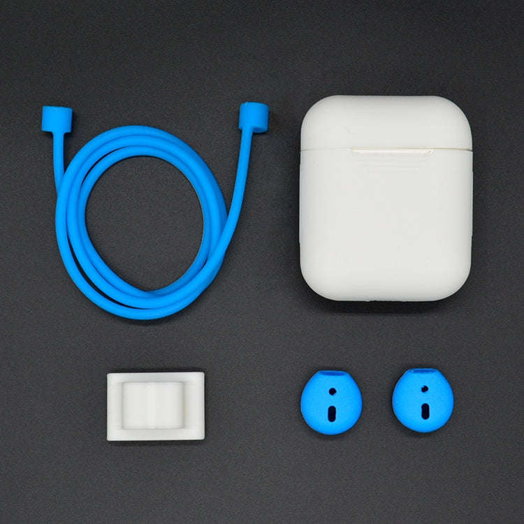 Anti-lost Rope + Silicone Case + Earphone Hang Buckle + Earplug Cover Bluetooth Wireless Earphone...