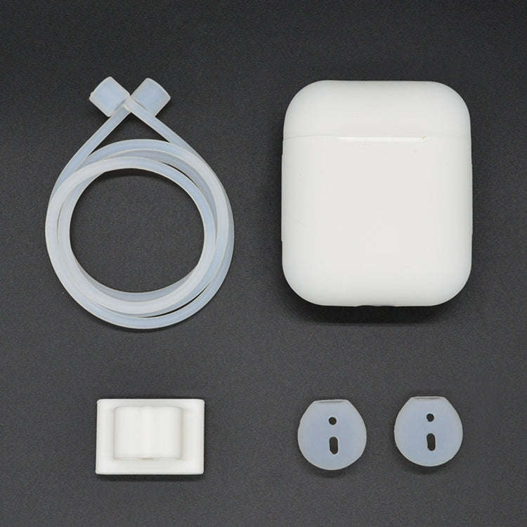 Anti-lost Rope + Silicone Case + Earphone Hang Buckle + Earplug Cover Bluetooth Wireless Earphone...
