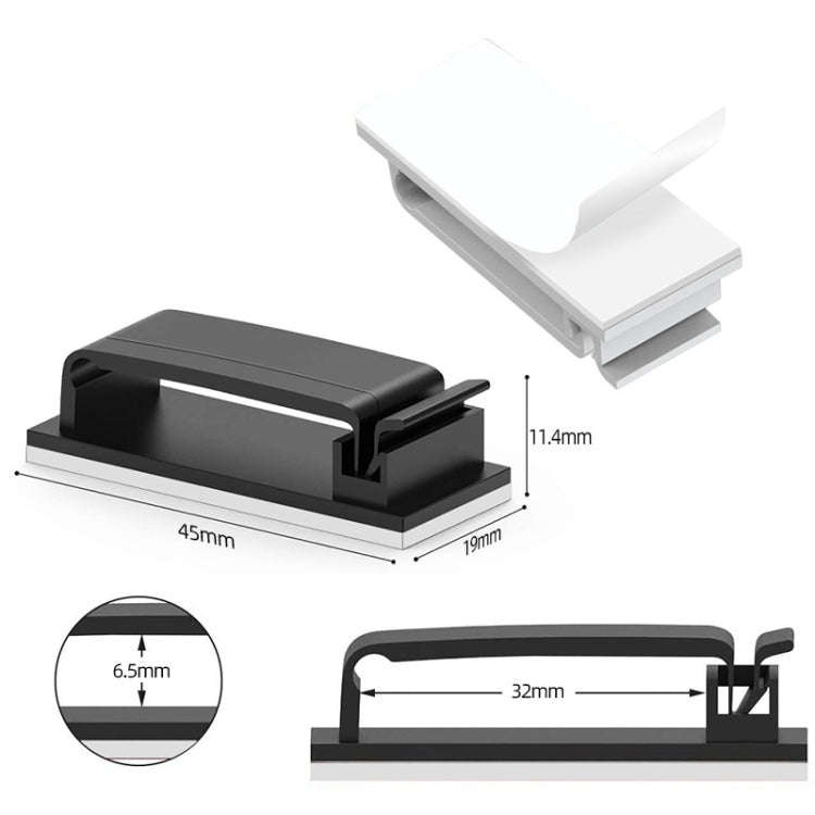 HG2613 20 PCS Desktop Data Cable Organizer Fixing Clip