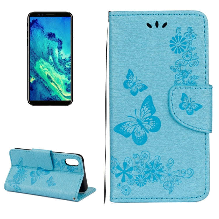 For iPhone X / XS Pressed Flowers Butterfly Pattern Horizontal Flip Leather Case with Holder & Ca...