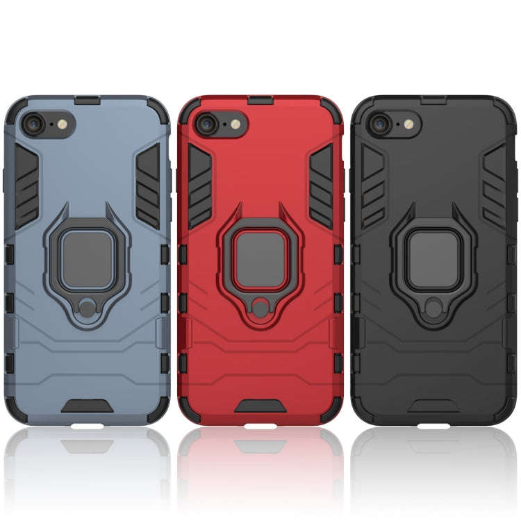 PC + TPU Shockproof Protective Case for iPhone 8 Plus & 7 Plus, with Magnetic Ring Holder, For 8P...