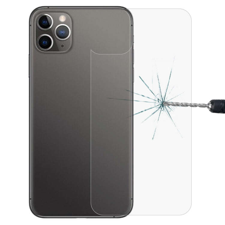 For iPhone 11 Pro Max 9H 2.5D Half - Screen Transparent Mobile Phone Tempered Glass Film Back Fil...