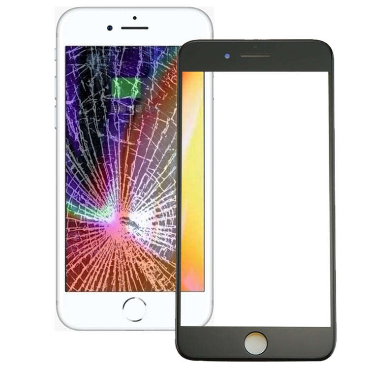 for iPhone 8 Plus Front Screen Outer Glass Lens with Front LCD Screen Bezel Frame, For iPhone 8 P...